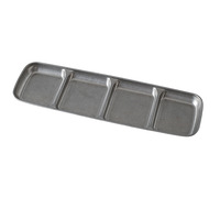 TGYW Petites coupelles à sauce divisées en acier inoxydable 304, robustes, pour sushi, sauce soja, café, apéritifs