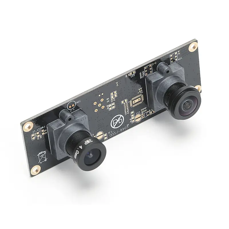 HDR 5MP starlight level dual microphone IMX335 IMX291 binocular camera module usb for face recognition access control