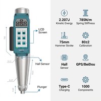 Martillo de Rebote Automático para Concreto, Martillo Schmidt Digital Integrado con Aplicación Inalámbrica, Datos en la Nube y Posicionamiento GPS, Probador NDT