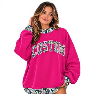 Sudadera de Cuello Alto Rosa Ligera y Cómoda para Mujer, de Tela Polar, Ideal para Invierno y Uso Casual - Product Image 1
