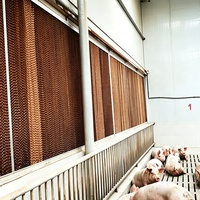 Panneau de refroidissement par évaporation en aluminium à structure alvéolée pour grandes cages à volailles