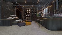 Comptoir de Bar, Design moderne, sur mesure, meuble Commercial, d'usine, pour hôtel, café, Restaurant, 1 pièce
