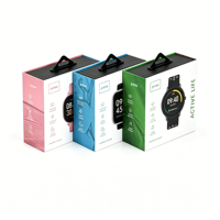 Boîte d'emballage de montre intelligente magnétique pliable de luxe, boîte cadeau en papier rigide avec insert en EVA pour l'électronique