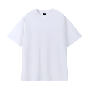 เสื้อยืดสตรีทแวร์ผู้ชายแบบสั่งทำพิเศษ 260GSM ผ้าโพลีเอสเตอร์ผสมคอตตอน เป็นมิตรกับสิ่งแวดล้อม แบบเปล่าสำหรับพิมพ์ลาย แขนสั้น ทรงปกติ ขายส่ง - Product Image 1