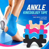 Bandes de kinésiologie prédécoupées Xingda pour la cheville, élastiques, imperméables, pour le soutien musculaire, soulagement des entorses de la cheville, récupération sportive