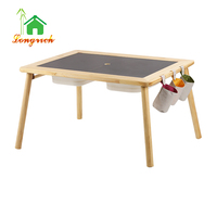 Table sensorielle pour enfants, table d'activités Montessori avec bacs de rangement pour le jeu et l'apprentissage des tout-petits
