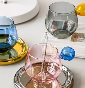 Taza de café con leche ligera de lujo personalizada al por mayor con mango de bola juego de té de la tarde inglés - Product Image 6