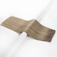 Nouvelle Tendance : Extensions de Cheveux Humains Invisibles 100% Naturels, Pointes Épaisses, Nouvelle Trame Genius Nouée à la Main