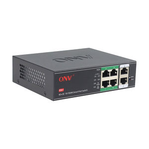Switch Poe a lunga distanza ONV porte PoE 4*10/100M e porte Uplink RJ45 2*10/100M per CCTV - Product Image 3