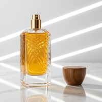 Flacon de parfum en verre avec couvercle en bois, nouvelle collection, vente chaude, coffret cadeau haut de gamme personnalisé, flacons de parfum vides