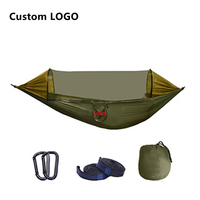 280*140cm 2 Personne Confortable Facile Hanging Coloré Parachute En Nylon Extérieure Lits Portable Camping Moustiquaire Hamac