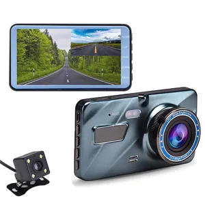 Auto di vendita calda Dual Dash Cam 4 pollici LCD FHD 1080p Dual Lens sistema di assistenza alla guida automatica DVR videoregistratore telecamera per Auto