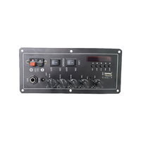 Amplificateur numérique rechargeable E6 15W+15W 12V, carte amplificateur, radio FM, USB, lecteur de carte TF, mixeur