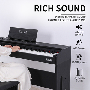 <span class=keywords><strong>Pianoforte</strong></span> <span class=keywords><strong>Digitale</strong></span> Verticale Personalizzato con 88 Tasti Pesati, Multifunzionale ed Elettronico - Product Image 3
