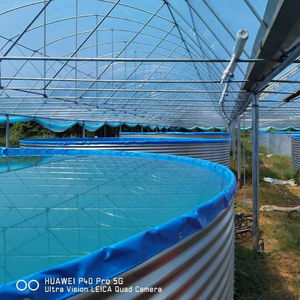 Tanque de Acero Galvanizado para Piscicultura al Aire Libre, Tecnología RAS, Capacidad de 1000L-500000L para Cultivo de Peces y Camarones - Product Image 1