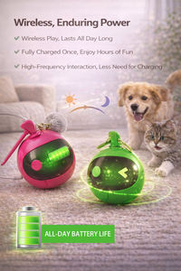 Balle sonore électrique pour animaux <span class=keywords><strong>de</strong></span> compagnie, jouet interactif stimulant <span class=keywords><strong>l</strong></span>'instinct <span class=keywords><strong>de</strong></span> chasse, balle sonore pour <span class=keywords><strong>chat</strong></span> et chien d'intérieur - Product Image 6