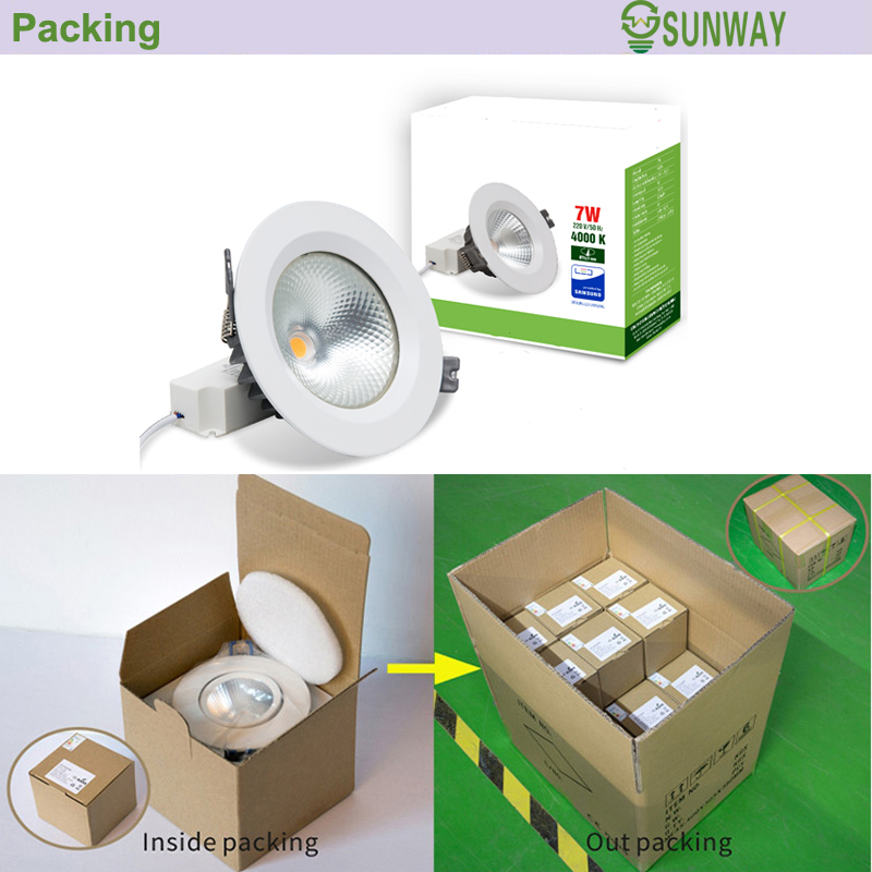 Good Quality 7W 10W 12W 15W 20W 30W Led Down Light Die-Casting Aluminum COB Led Downlight