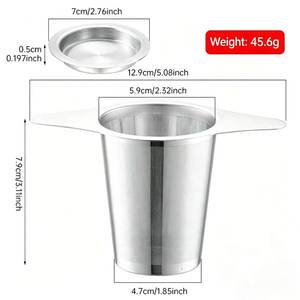 家庭用アフタヌーンティーに欠かせない二重耳付き茶こし、液だれ防止蓋付きデザインで、ホームティーリチュアルをさらに充実させます。 - Product Image 4