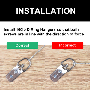 Gancio ad anello a D Shanfeng da 30 libbre con 1 foro per appendere specchi e quadri - Product Image 6