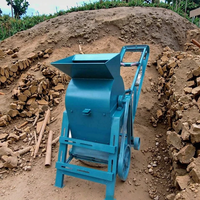 Mesin penghancur tanah Nutritive kecil mesin penggiling bubuk kacang dan kacang kering Mobile Crusher pasir pertanian