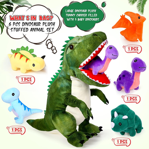 Peluche di peluche per bambini peluche di peluche di dinosauro giocattolo divertente dinosauro di dinosauro - Product Image 6