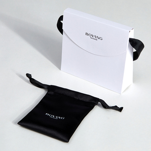 Sacs en papier kraft personnalisés de luxe pour bijoux Boyang avec votre propre logo - Product Image 4