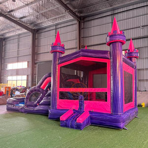 Château gonflable commercial d'usine avec toboggan, château gonflable avec toboggan aquatique à <span class=keywords><strong>vendre</strong></span> - Product Image 2