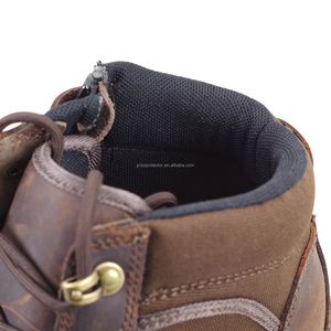 Unisex S3 Arbeitsschuhe Mittelhoch mit Doppeldichte-PU CE-Zertifiziert für Wintersaison Säure- und Ölbeständig aus Rindsleder Rutschfest Wasserdicht - Product Image 5