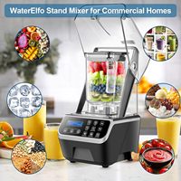 Blender Komersial 2200W 2.1QT Motor Tanpa Sikat yang Tenang Bilah Paduan Kontrol Kecepatan yang Dapat Disesuaikan Layar Digital Pembersihan Otomatis