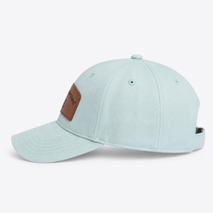 Gorra de Béisbol Ajustable de Sarga de Algodón con Parche de Cuero Grabado Personalizado con Puntos Vintage T&L - Product Image 4