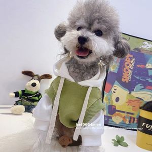 مصمم فاخر قطن صديقا للحيوان الأليف ملابس أنيقة من الخيزران صوف بلوزات بغطاء رأس معاطف الكلاب والقطط إكسسوارات مخصصة - Product Image 2