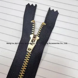 Fermeture éclair en acier inoxydable avec fermeture à glissière intégrale en laiton à dents en Y pour pantalons décontractés pour femmes et vêtements pour enfants - Product Image 3