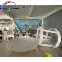 Ballons de fête pour enfants Maison amusante Igloo géant en cristal gonflable transparent Tente à bulles Maison de ballons gonflables transparents