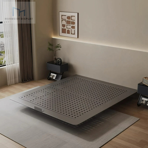 Lit surélevé personnalisé <span class=keywords><strong>chambre</strong></span> silencieuse et inodore dortoir appartement hôtel dortoir lit en métal pour <span class=keywords><strong>couple</strong></span> - Product Image 1