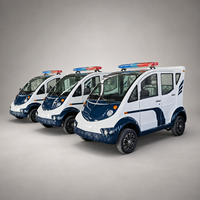 Buggy de patrouille électrique 4 places 72V, véhicule utilitaire avec contrôleur Curtis pour les travaux de service en station balnéaire et en communauté