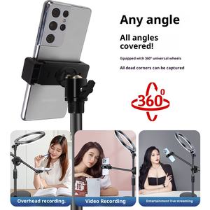 Luz de relleno de <span class=keywords><strong>tiro</strong></span> profesional de escritorio Transmisión en vivo Clase en línea TikTok Food Anti-Shake Stick Internet Celebrity Phone - Product Image 5