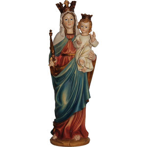 Sculpture de la Vierge Marie peinte à la main, hauteur 42 cm avec couronne, œuvre artisanale unique (9006935210477) - Product Image 1