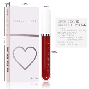 ลิปกลอสแบบเนื้อแมทสำหรับผู้หญิงลิปกลอสสี - Product Image 3