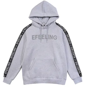Custom hoodie printing 3M reflective hoodie pullover wholesale high quality sweatshirt hoodies