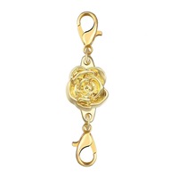 Bijoux Macho : Bracelet à fermoir magnétique en alliage électroplaqué en forme de rose, double tête, à griffes de homard, pour bijoux DIY – Meilleures ventes