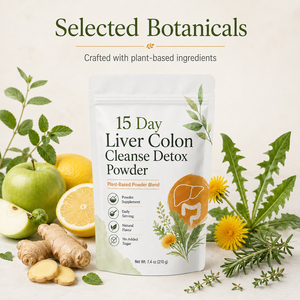 Antioxydants naturels certifiés de haute qualité, poudre détox pour le nettoyage du foie et du côlon sur 15 jours, 120 g, pour la digestion et le soutien immunitaire - Product Image 4