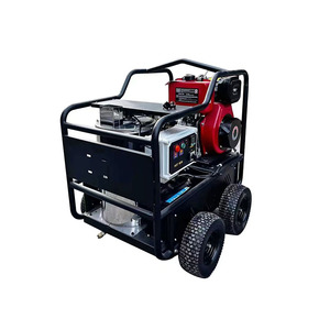 Limpiador de alta presión <span class=keywords><strong>con</strong></span> <span class=keywords><strong>motor</strong></span> diésel, <span class=keywords><strong>motor</strong></span> de combustión interna de 4000PSI, máquina de limpieza de agua caliente, industrias minoristas de restaurantes - Product Image 1