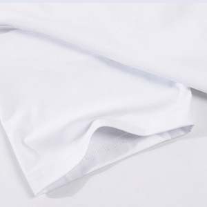 T-shirts unisexes en gros, 100% coton, sérigraphie personnalisée, logo personnalisé, t-shirts vierges respirants pour hommes - Product Image 5