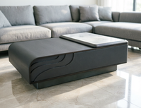Table basse en pierre moderne minimaliste de luxe, modèle 2066