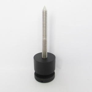 Black Stainless <strong>Steel</strong> Glass Holder Clamp for Exterior Balcony <strong>Railing</strong> - Product Image 5