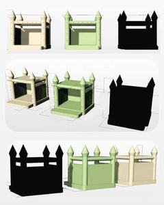 <span class=keywords><strong>Castillo</strong></span> Inflable Comercial para Bodas, con Diseño de Taro, Limón, Durazno, Menta y Chicle, en Colores Pastel, en Venta - Product Image 5