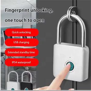 YH3644 Serrure d'empreintes digitales de charge USB sans clé Cadenas intelligent Serrure de porte étanche - Product Image 5