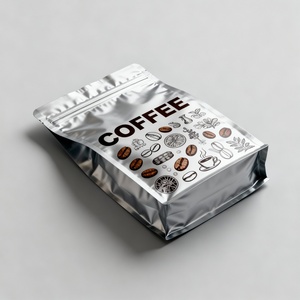 Bolsas de Aluminio para Café de Grado Alimenticio, con Fondo Plano y Cierre Hermético, Impresión de Logotipo Personalizado para Empaquetado Minorista de Marcas de Café Premium - Product Image 2