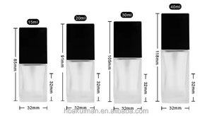 ขวดโลชั่นเครื่องสำอางทำจากแก้วเปล่าขนาด300มล. 500มล. หรูหรา - Product Image 5