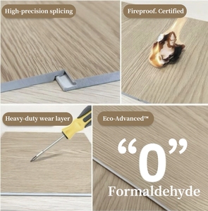 Losetas de <span class=keywords><strong>Suelo</strong></span> de Plástico SPC Autoadhesivas para una Instalación Rápida en Hoteles, Apartamentos y Salas de Estar, Pisos de Vinilo con Sistema de Click - Product Image 3